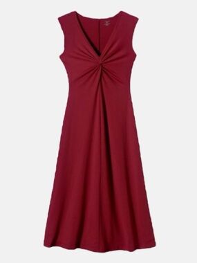 Patagonia Bandha Twist Front Sleeveless Dress Cranberry Sz M